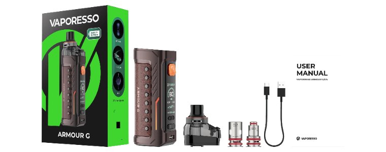 Vaporesso Armour G - conținut pachet Vaporesso Armour G - conținut pachet