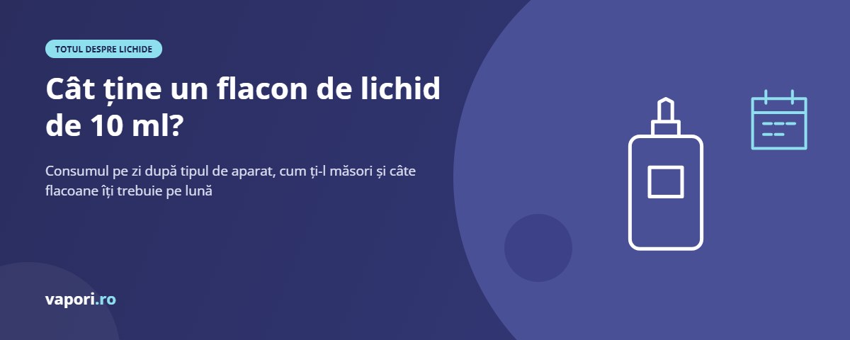 Cât ține un flacon de 10 ml? Consum de lichid pe zi și pe lună Cât ține un flacon de 10 ml? Consum de lichid pe zi și pe lună
