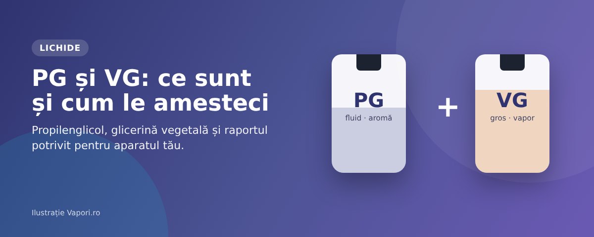 Ce sunt PG și VG? Cum să le amesteci PG și VG: propilenglicol și glicerină vegetală, ce sunt și cum le amesteci
