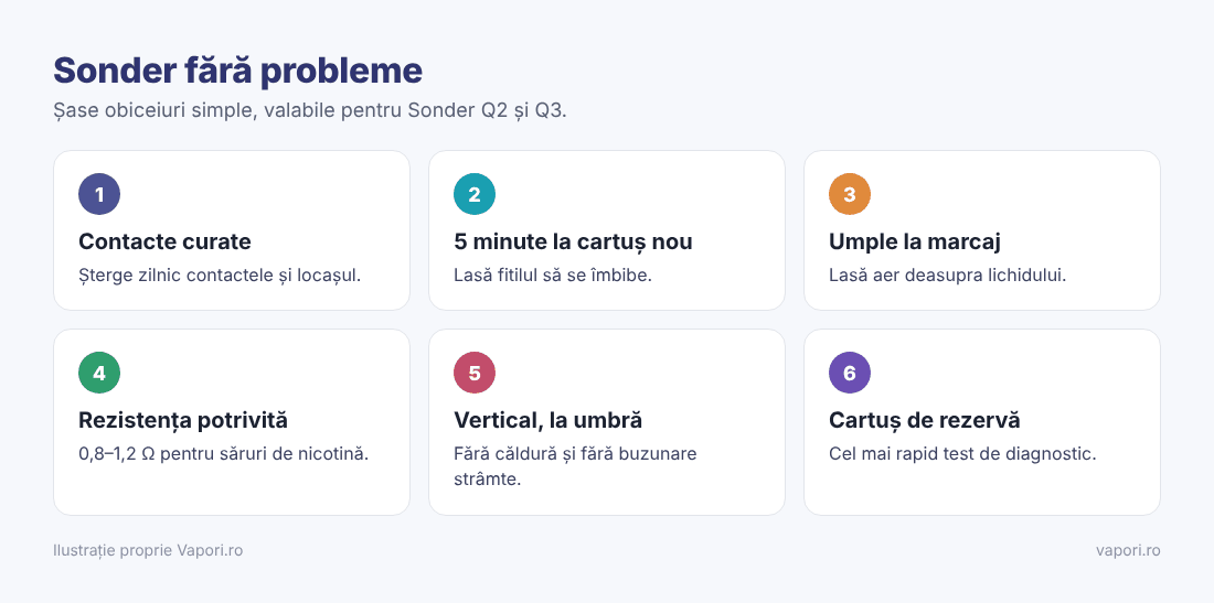 Șase obiceiuri pentru Geekvape Sonder fără probleme Șase obiceiuri pentru Geekvape Sonder fără probleme