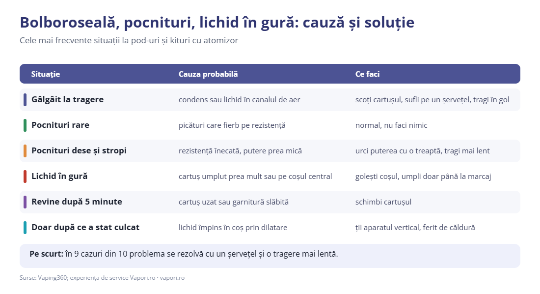 Bolboroseală, pocnituri și lichid în gură: cauze și soluții Bolboroseală, pocnituri și lichid în gură: cauze și soluții